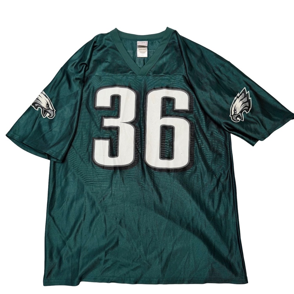 Vintage NFL Philadelphia Eagles Brian Westbrook 36 Jersey Mens Large Green